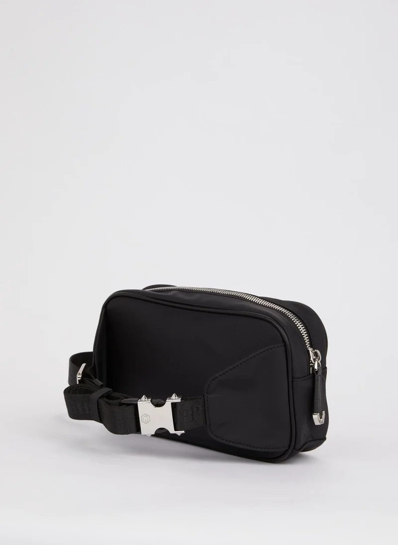 PHILIPP PLEIN  Black Logo Pouch Bag for Men | Best Price UAE
